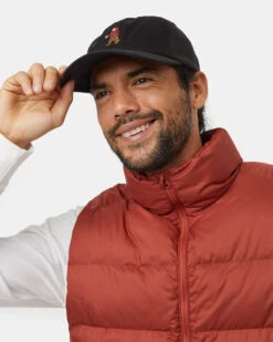 Tentree Sasquatch Peak Hat -Tentree Store Black Adjustable Graphic Baseball Cap TAU5091 3600 3