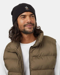 Tentree Kurt Sasquatch Beanie -Tentree Store Black Cotton Beanie TAU5541 3603 2