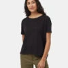 Tentree Plateau T-Shirt -Tentree Store Black Crew Neck Flowy Oversized Shortsleeve T Shirt TCW5753 0164 2 ca6ac51a 1f5f 40ba 8b99 1f5b23df7e53