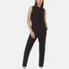 Tentree InMotion Sleeveless Jumpsuit 2 Tentree InMotion Sleeveless Jumpsuit -Tentree Store Black Full Length Button Front Sleeveless Jumpsuit TCW5700 0164 6