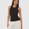 Tentree Haines Tank 1 Tentree Haines Tank -Tentree Store Black High Neck Slim Fit Quick dry Tank Top TCW5849 0164 3 ce087b7f 76ee 46e9 8e24 6cee44e38445
