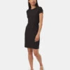 Tentree TechRib T-Shirt Dress 2 Tentree TechRib T-Shirt Dress -Tentree Store Black Knee Length Slim Quick dry T Shirt Dress TCW5694 0164 1