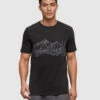 Tentree Mountain Scenic T-Shirt 1 Tentree Mountain Scenic T-Shirt -Tentree Store Black Mens Eco Friendly Graphic Tee TCM4619 0164 2