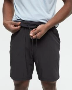 Tentree Agility Short -Tentree Store Black Mens Repreve Polyester Sport Shorts TCM5251 0164 2