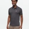 Tentree Astir Polo 1 Tentree Astir Polo -Tentree Store Black Mens Short Sleeve Polo Neck T Shirt TCM4794 0451 2