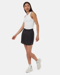 Tentree Store -Tentree Store Black Mid Rise Mini Pull On Skort TCW5681 0379 1