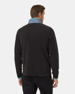 Tentree Recycled MicroFleece Contrast Full Zip 9 Tentree Recycled MicroFleece Contrast Full Zip -Tentree Store Black Mock Neck Color Block Fleece Zip Up TCM6073 3679 1