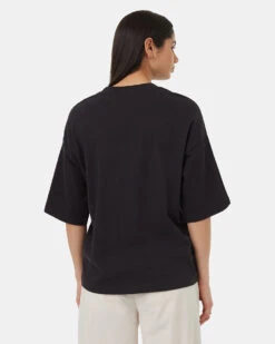 Tentree Laurelwood T-Shirt -Tentree Store Black Organic Cotton Crew Neck Oversized Shortsleeve T Shirt TCW5750 0164 2