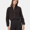 Tentree Palisade Full Zip 2 Tentree Palisade Full Zip -Tentree Store Black Recycled Polyester Mock Neck Full Zip Sweater TCW5611 0164 2