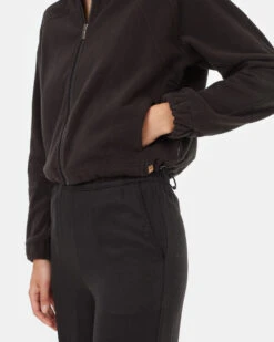 Tentree Palisade Full Zip -Tentree Store Black Recycled Polyester Mock Neck Full Zip Sweater TCW5611 0164 3