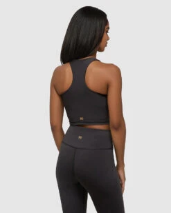 Tentree Elfin Bra -Tentree Store Black Recycled Sports Bra Top TCW6232 0164 2