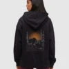 Tentree Boreal Bison Full Zip Hoodie 2 Tentree Boreal Bison Full Zip Hoodie -Tentree Store Black Relax Graphic Printed Full Zip Hoodie TCW6307 5802 4