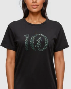 Tentree Fernleaf Ten T-Shirt 9 Tentree Fernleaf Ten T-Shirt -Tentree Store Black Relax Printed Graphic TreeBlend T Shirt TCW6334 5706 3