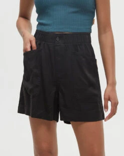 Tentree Cascades Short -Tentree Store Black Tencel Lightweight Shorts TCW6196 0164 2