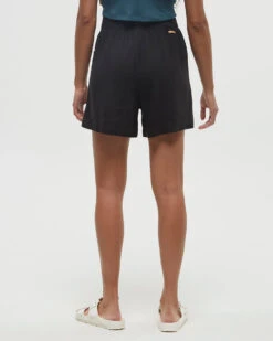 Tentree Cascades Short -Tentree Store Black Tencel Lightweight Shorts TCW6196 0164 4