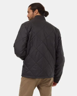 Tentree Diamond Padded Bomber Jacket -Tentree Store Black Water Resistant Quilted Bomber Jacket TCM5447 0164 6