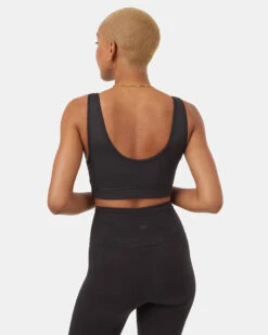 Tentree InMotion Double Scoop Bra -Tentree Store Black Women s Double Scoop Sports Bra TCW4768 0164 4