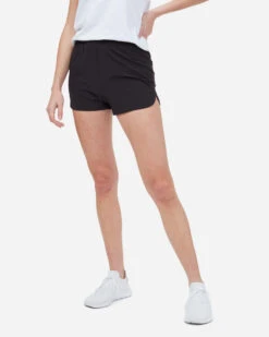 Tentree InMotion Short -Tentree Store Black Women s Recycled Polyester Sport Shorts TCW2975 0164 1