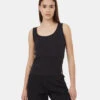 Tentree Fitted Basic Cami -Tentree Store Black Women s Ribbed Tank Top TCW4163 0164 2