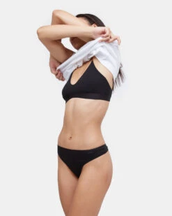 Tentree The Everyday Thong 17 Tentree The Everyday Thong -Tentree Store Black Women s ThongUnderwear TCW4333 0104 2