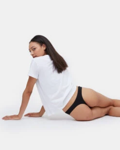 Tentree The Everyday Thong 18 Tentree The Everyday Thong -Tentree Store Black Women s ThongUnderwear TCW4333 0104 3