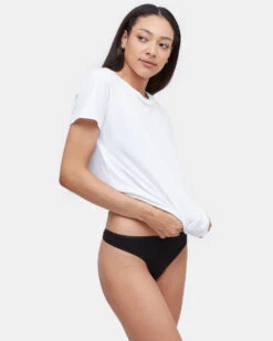 Tentree The Everyday Thong 19 Tentree The Everyday Thong -Tentree Store Black Women s ThongUnderwear TCW4333 0104 4