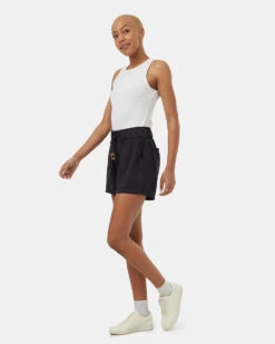 Tentree Tencel Instow Short 13 Tentree Tencel Instow Short -Tentree Store Black Women sCasualSummerShorts TCW1285 0164 2