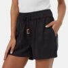 Tentree Tencel Instow Short 2 Tentree Tencel Instow Short -Tentree Store Black Women sCasualSummerShorts TCW1285 0164 4