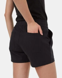 Tentree Hemp Stretch Instow Short -Tentree Store Black Womens Hemp Shorts TCW4362 0164 5