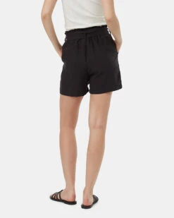 Tentree TreeLinen Paper Bag Short 9 Tentree TreeLinen Paper Bag Short -Tentree Store Black Womens Paper Bag Shorts TCW5000 0164 2