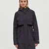 Tentree Nimbus Long Rain Jacket 2 Tentree Nimbus Long Rain Jacket -Tentree Store Black Womens Recycled Polyester Rain Jacket TCW4649 0164 8