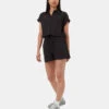 Tentree TreeLinen Button Front Romper 2 Tentree TreeLinen Button Front Romper -Tentree Store Black Womens TreeLinen Button Front Romper TCW4962 0164 1