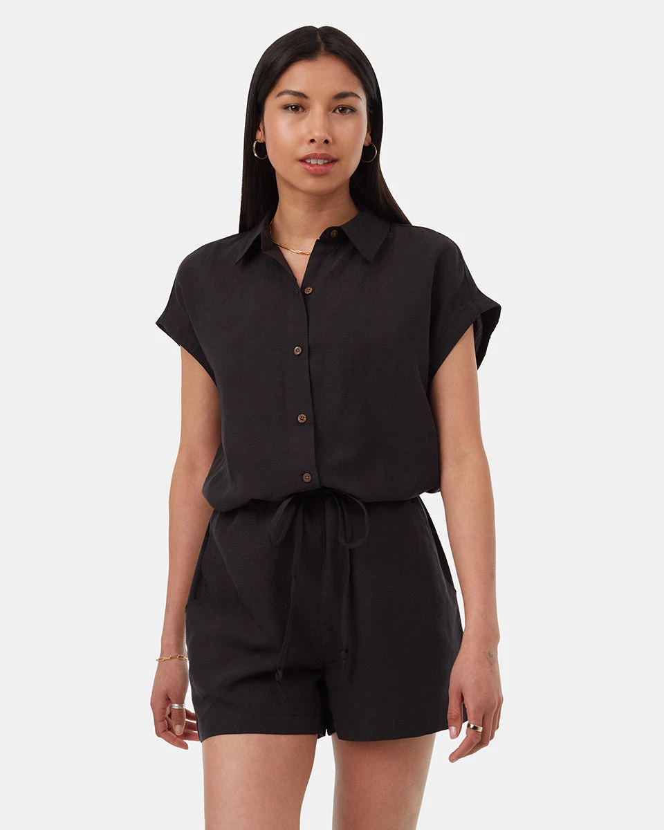 Tentree TreeLinen Button Front Romper 4 Tentree TreeLinen Button Front Romper - Image 2