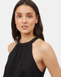 Tentree Cypress Dress 11 Tentree Cypress Dress -Tentree Store BlackWomen sHalterneckSummerDress TCW1845 0164.00 00 00 00 4