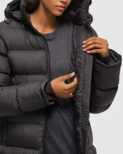 Tentree Cloud Shell Long Puffer 15 Tentree Cloud Shell Long Puffer -Tentree Store BlackWomen sLongPufferJacket TCW3532 01041 3