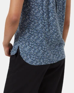 Tentree EcoWoven Crepe Cypress Tank -Tentree Store Blue Halter Neck Lightweight Tank Top TCW5872 3339 5