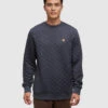 Tentree Quilted Reynard Crew 2 Tentree Quilted Reynard Crew -Tentree Store Blue Quilted Classic Crew TCM6302 2047 1