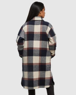 Tentree Livingston Jacket 8 Tentree Livingston Jacket -Tentree Store Blue Relaxed Fit Knee Length Long Jacket TCW5971 3567 2