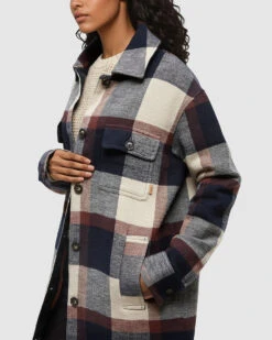 Tentree Livingston Jacket 9 Tentree Livingston Jacket -Tentree Store Blue Relaxed Fit Knee Length Long Jacket TCW5971 3567 4