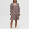 Tentree Willows Dress 1 Tentree Willows Dress -Tentree Store Brown Crepe Knee Length Long Sleeve Dress TCW5361 5045 1 2e2ca567 d214 4f32 8391 f52f359638d8