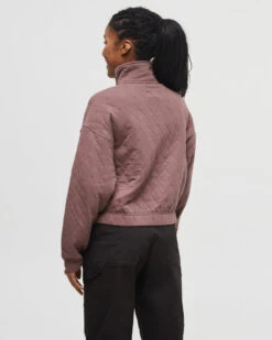 Tentree Quilted Full Zip 7 Tentree Quilted Full Zip -Tentree Store Brown Mock Neck Full Front Zip Sweatshirt TCW5946 3432 1 7ad2a414 f173 4084 a28c d14c547fadbc