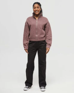 Tentree Store -Tentree Store Brown Mock Neck Full Front Zip Sweatshirt TCW5946 3432 3 cd857f60 d7a1 4c7c bc09 8fd57abec777