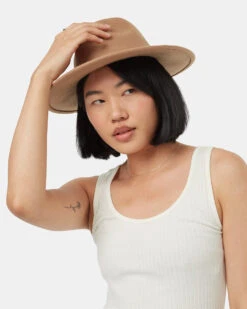 Tentree Festival Hat 10 Tentree Festival Hat -Tentree Store Brown Recycled Wool Fedora TAU1403 1419 4