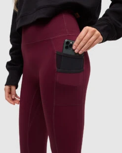 Tentree Atlin Legging 11 Tentree Atlin Legging -Tentree Store Burgundy High Rise Brushed Legging TCW6254 5596 3