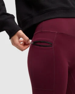 Tentree Atlin Legging 13 Tentree Atlin Legging -Tentree Store Burgundy High Rise Brushed Legging TCW6254 5596 5
