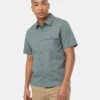 Tentree EcoStretch Cotton Shortsleeve Shirt 1 Tentree EcoStretch Cotton Shortsleeve Shirt -Tentree Store Green Collared Shortsleeve Button Up Shirt TCM5835 3180 2
