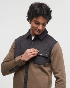 Tentree Coves Shacket 10 Tentree Coves Shacket -Tentree Store Green Color Block Fleece Shirt Jacket TCM6071 3633 4 56464ed9 67a1 4156 9b51 023c5d89e973