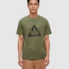 Tentree Pine Trio T-Shirt 2 Tentree Pine Trio T-Shirt -Tentree Store Green Crew Neck Graphic Shortsleeve T Shirt TCM5986 5718 1