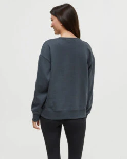 Tentree Twilight Forest Crew 8 Tentree Twilight Forest Crew -Tentree Store Green Crew Neck Graphic Sweatershirt TCW5951 3661 2