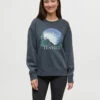 Tentree Twilight Forest Crew 2 Tentree Twilight Forest Crew -Tentree Store Green Crew Neck Graphic Sweatershirt TCW5951 3661 4